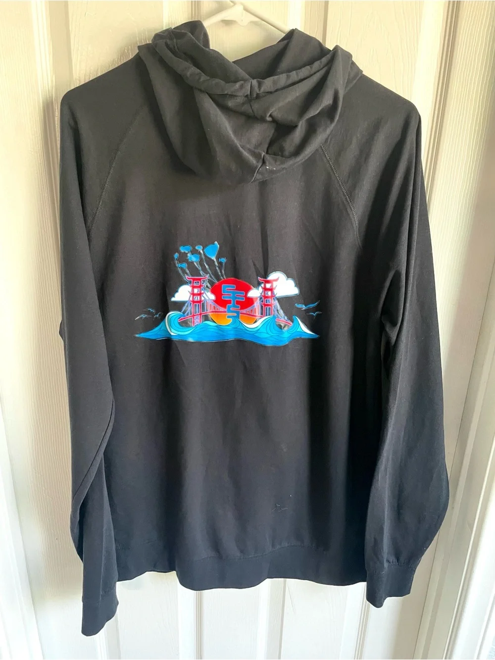 Exclusive San Fransokyo Opening Team 2023 black full-zip hoodie